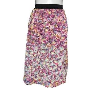 Leith 3D floral skirt small